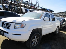 2008 HONDA RIDGELINE RTL WHITE 3.5L AT 4WD A17549